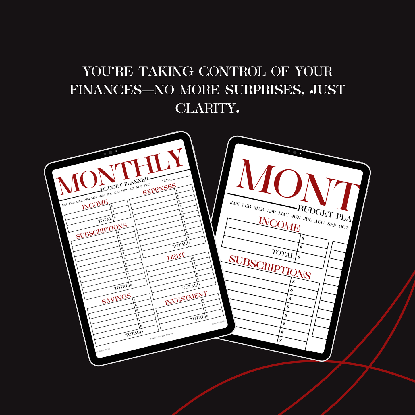 The Monthly Budget Planner